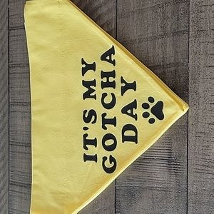 Over the collar Gotcha Day Dog Bandana